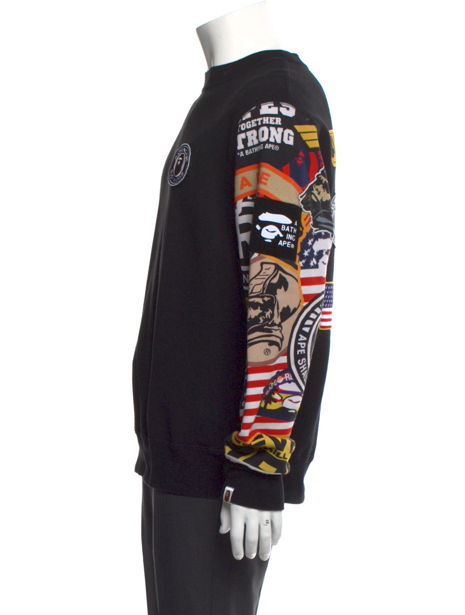 A Bathing Ape Graphic Print Turtleneck Pullover