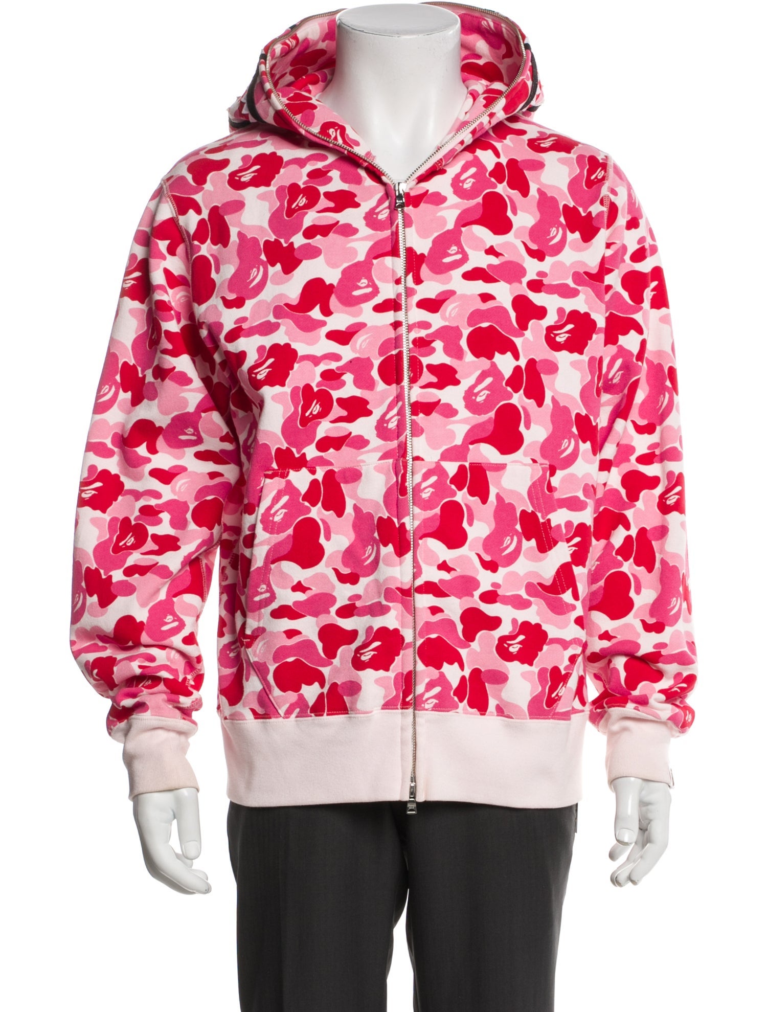 A Bathing Ape Shark Face Camo Camouflage Print Hoodie