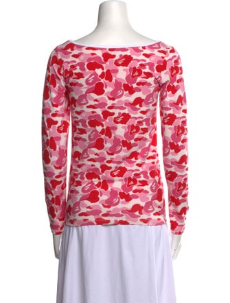 A Bathing Ape ABC CAMO L/S Printed Top