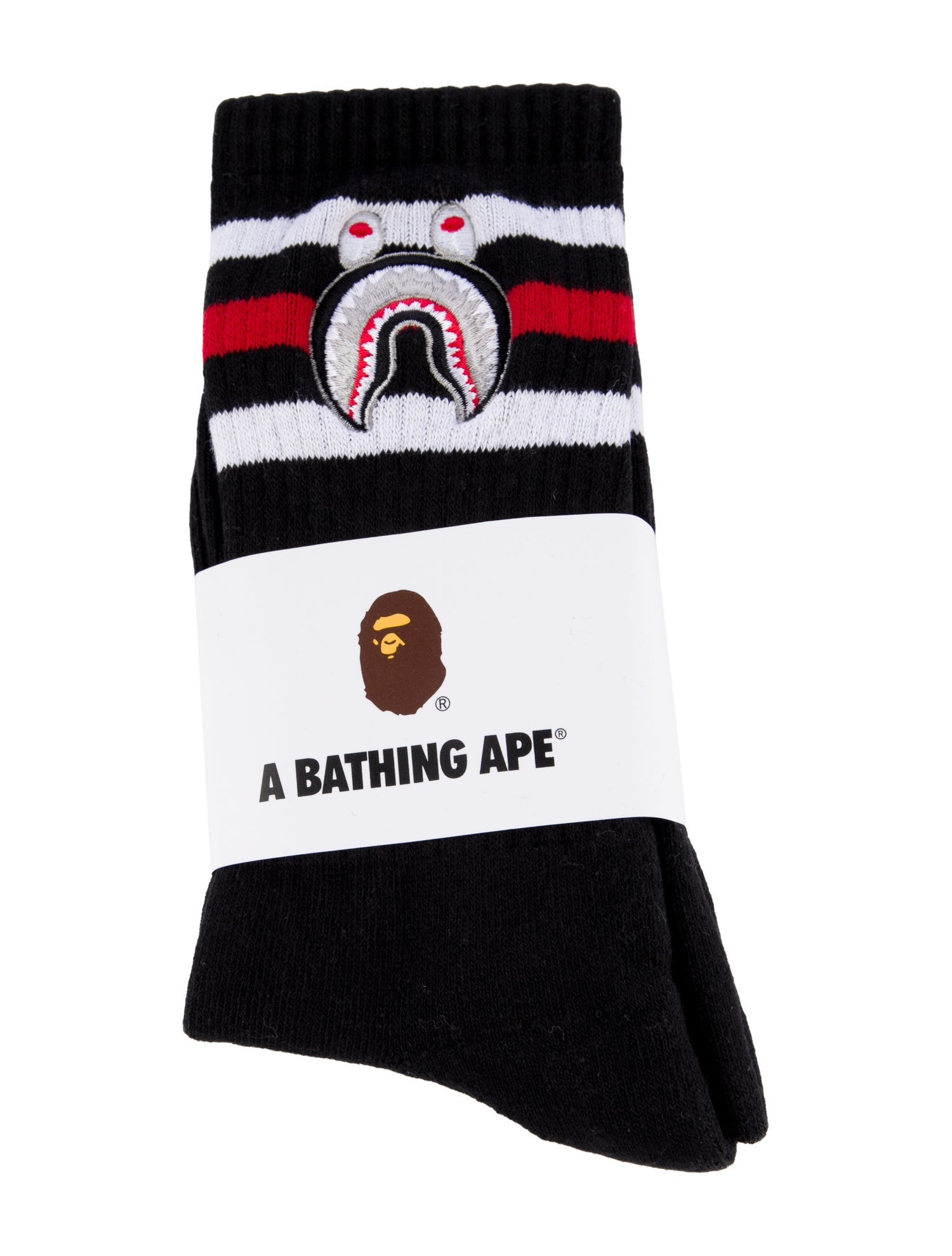 A Bathing Ape Shark Socks w/Tags