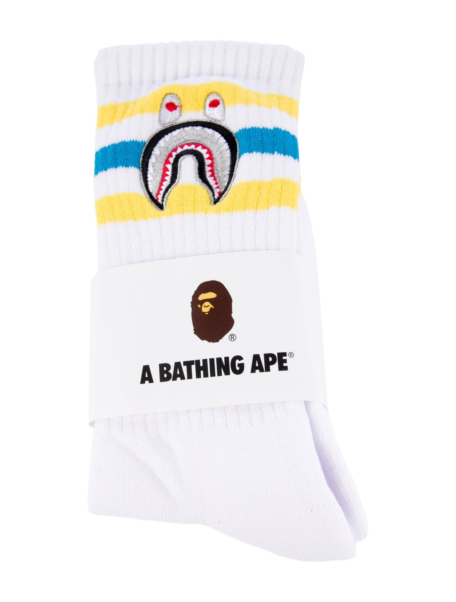 A Bathing Ape Shark Socks w/Tags