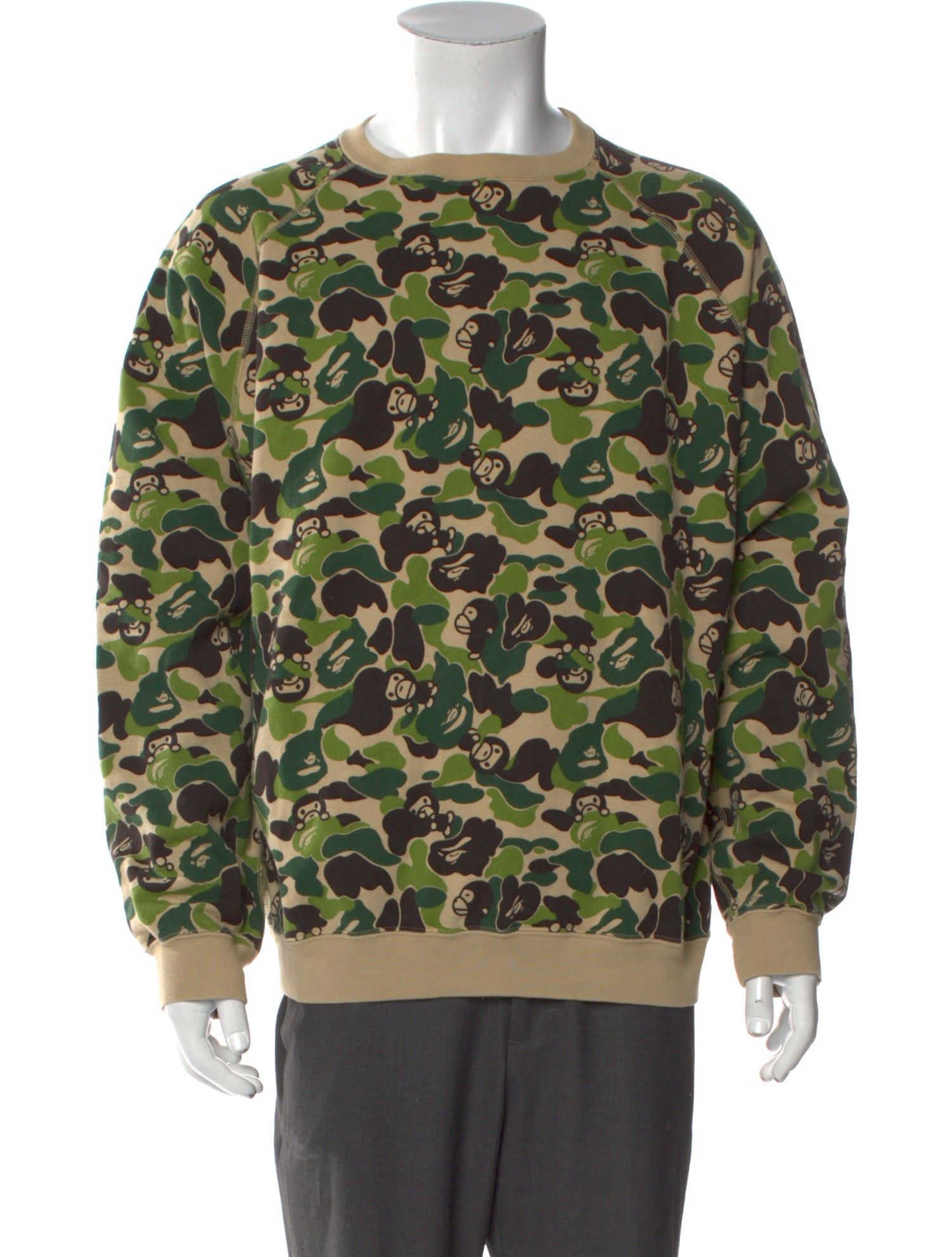 A Bathing Ape Baby Milo Camo Printed Pullover
