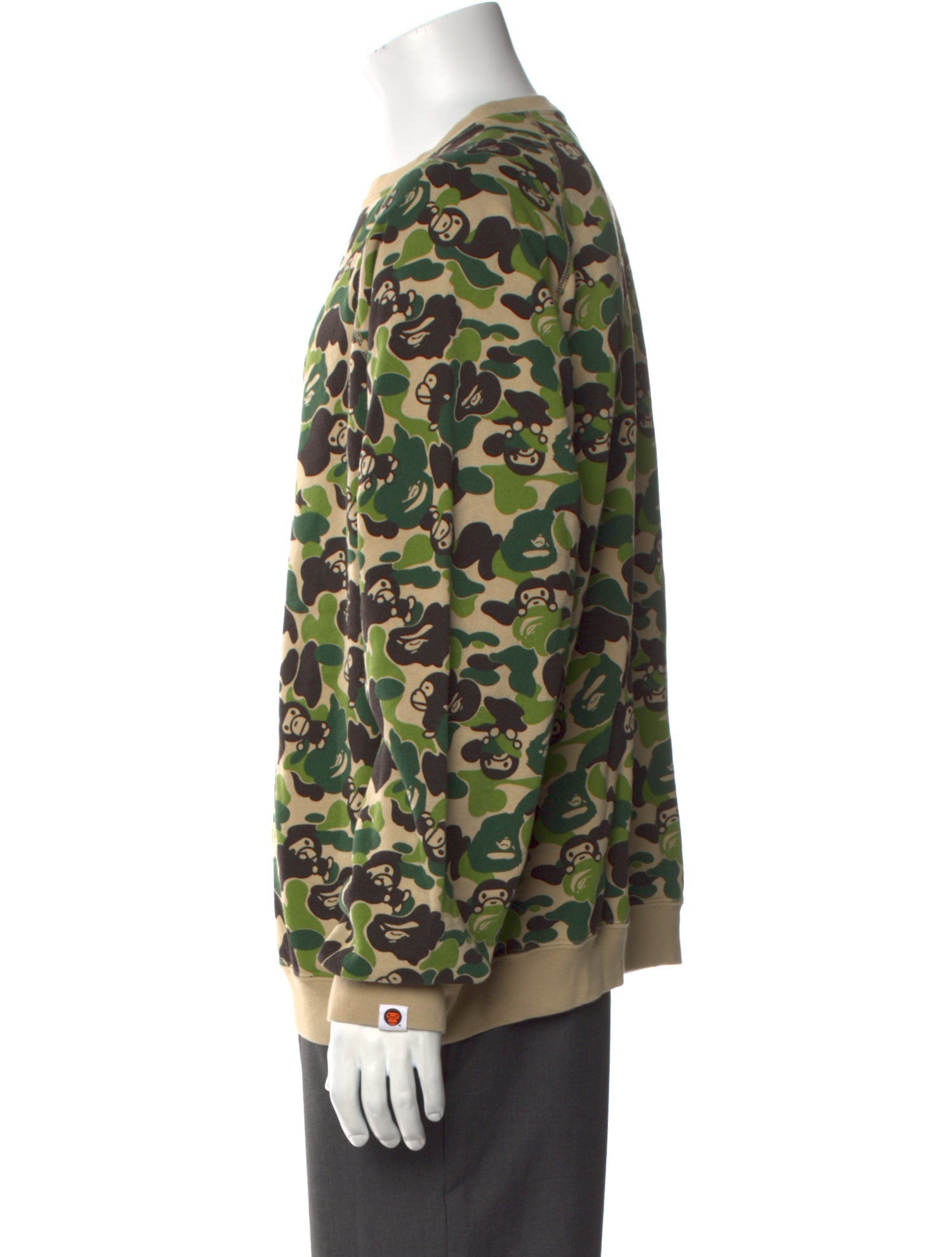 A Bathing Ape Baby Milo Camo Printed Pullover