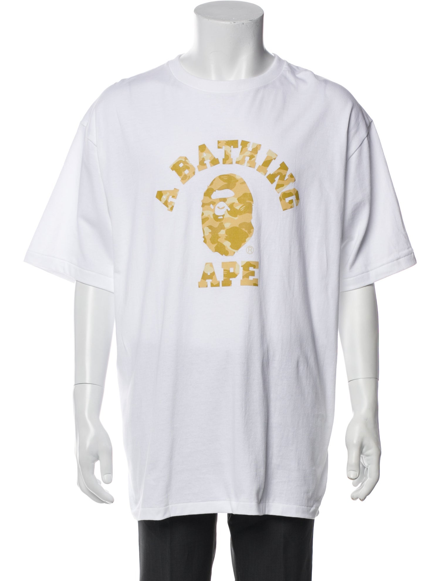 BAPE College Logo Graphic Print T-Shirt w/ Tags