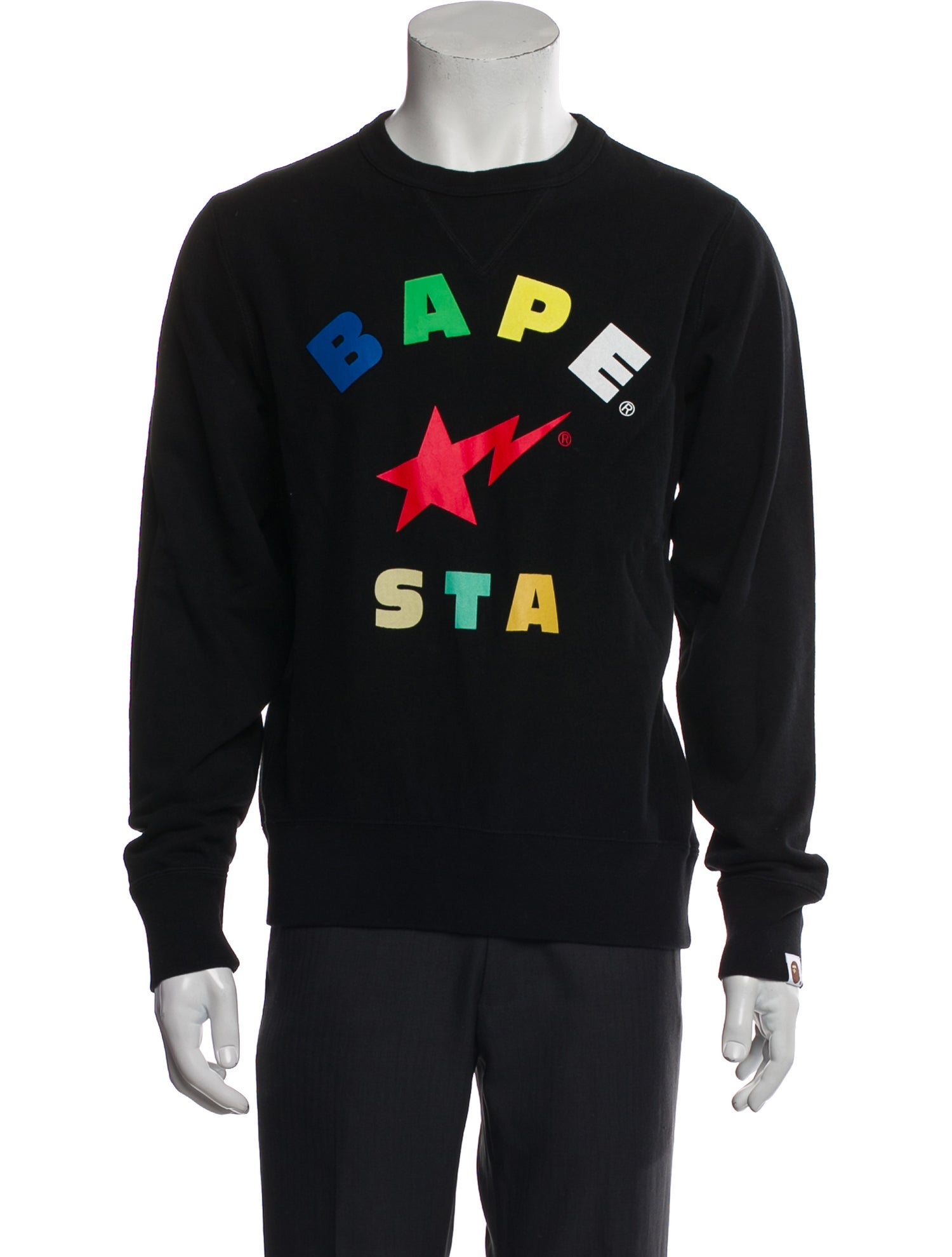 A Bathing Ape Graphic Print Crew Neck Sweatshirt
