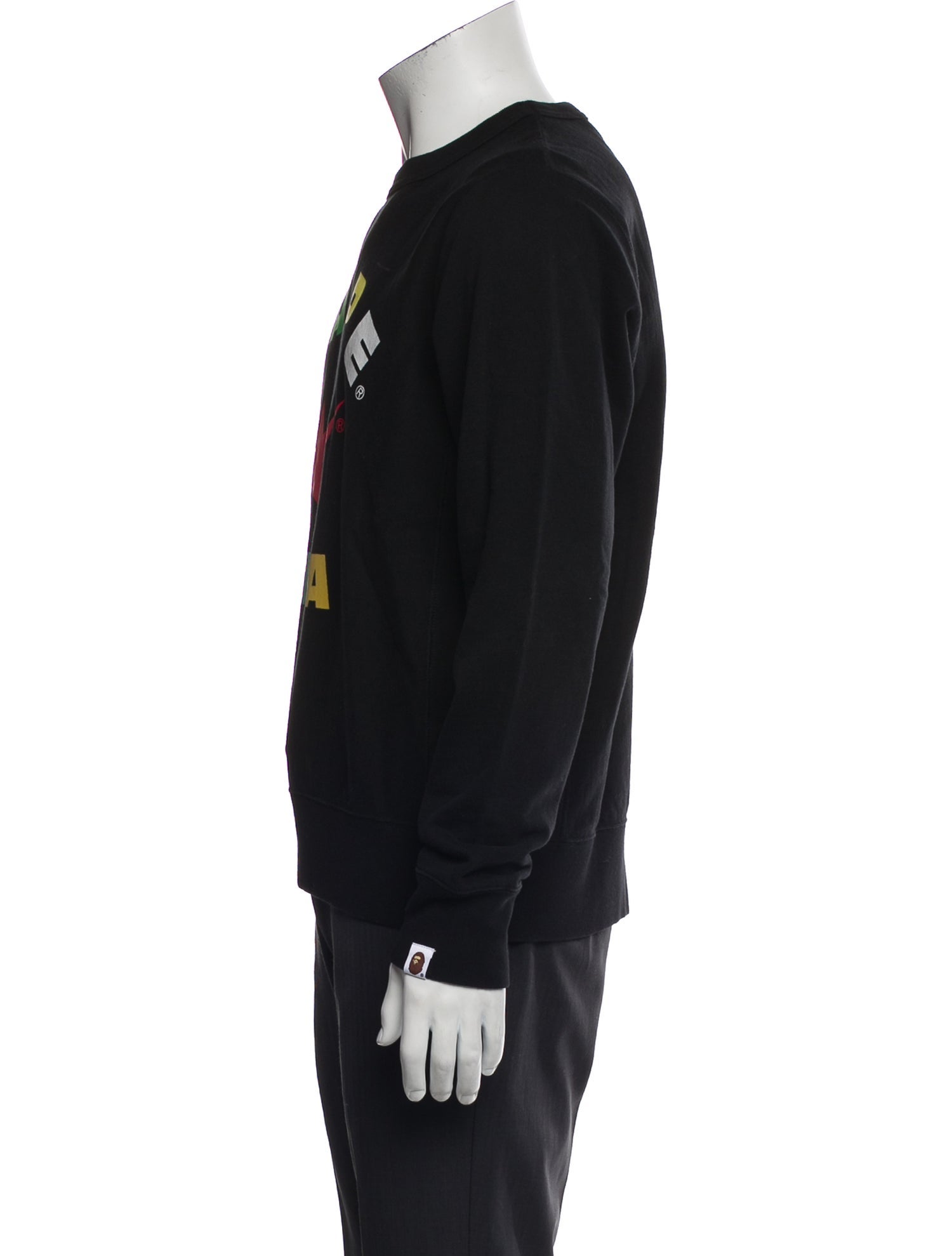 A Bathing Ape Graphic Print Crew Neck Sweatshirt