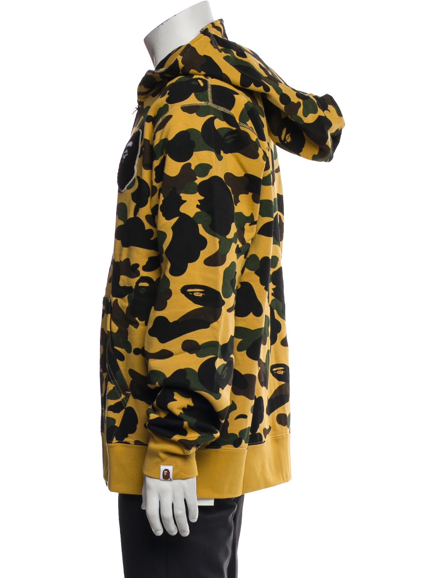 A Bathing Ape Signature Logo Chenille Ape Head Hoodie w/ Tags