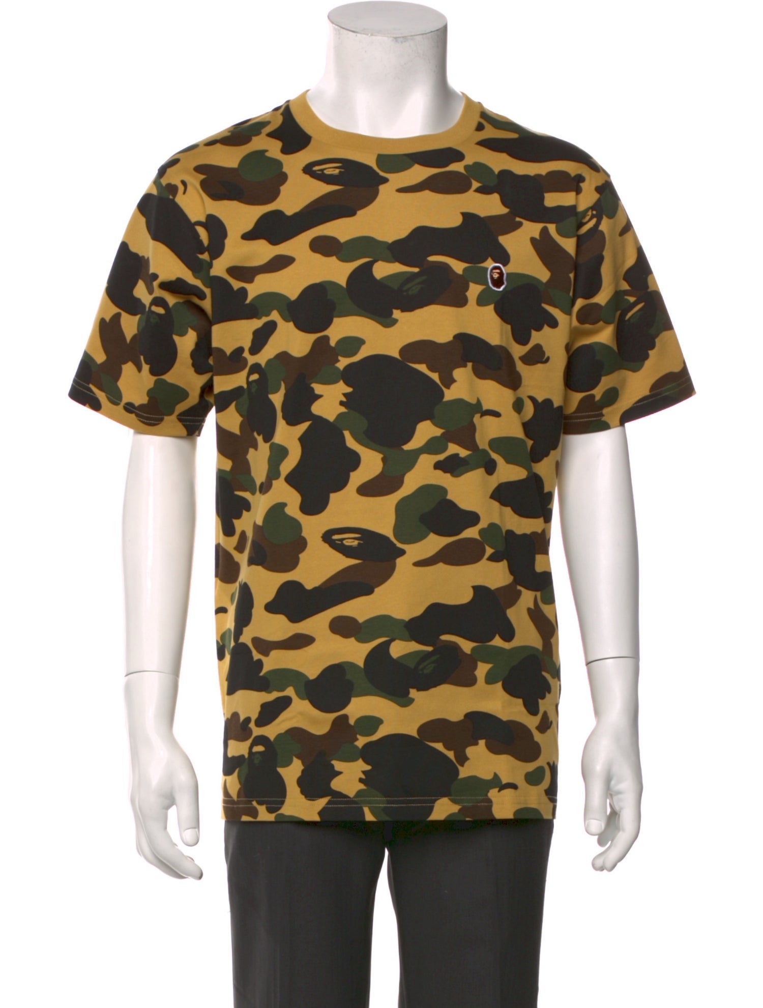 A Bathing Ape Camouflage Print Crew Neck T-Shirt