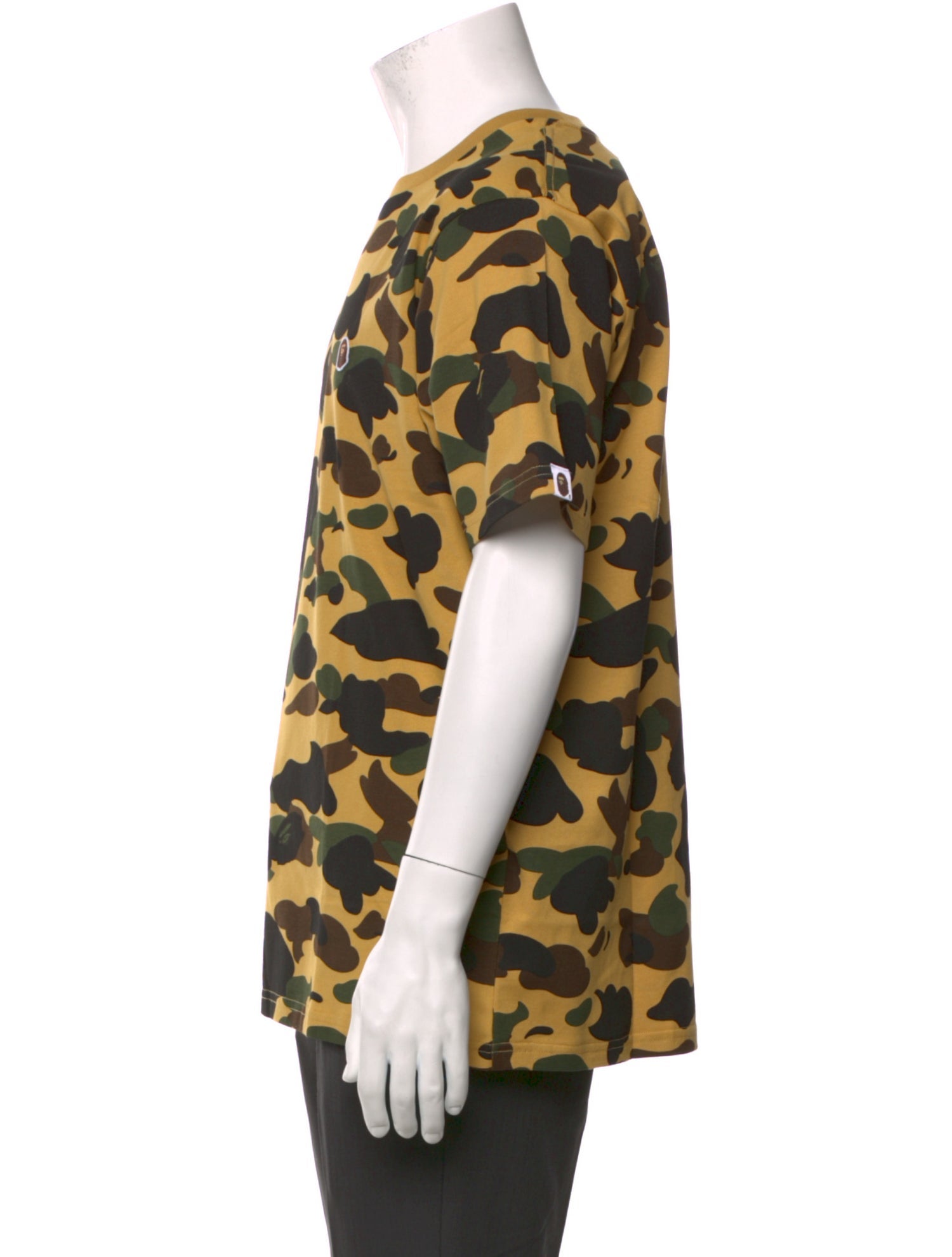 A Bathing Ape Camouflage Print Crew Neck T-Shirt