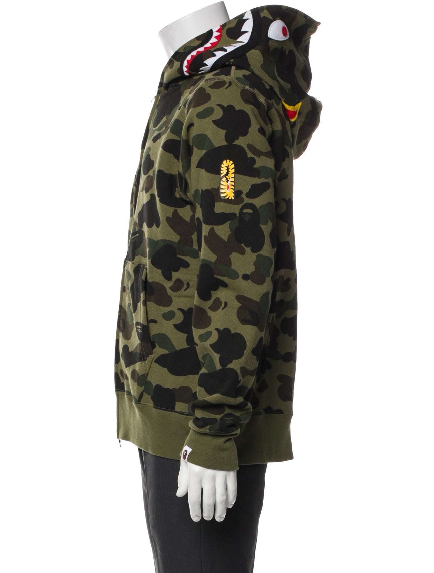 A Bathing Ape 1st Camo Shark Full Zip Printed Parka w/ Tags