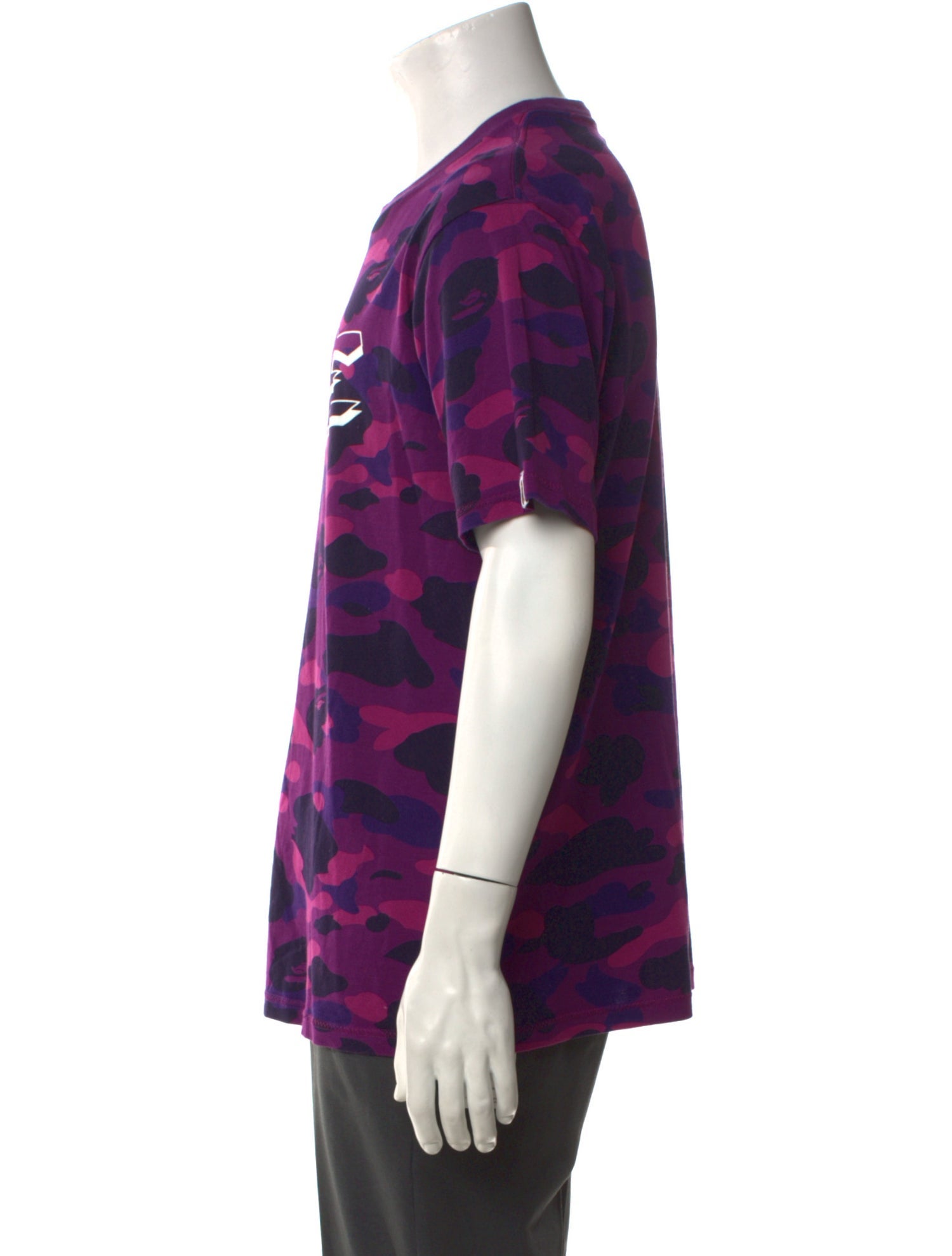 A Bathing Ape Camouflage Print Crew Neck T-Shirt