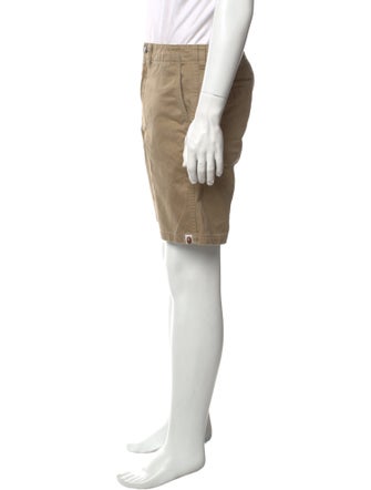 A Bathing Ape Splatter Ape Head Flat Front Shorts