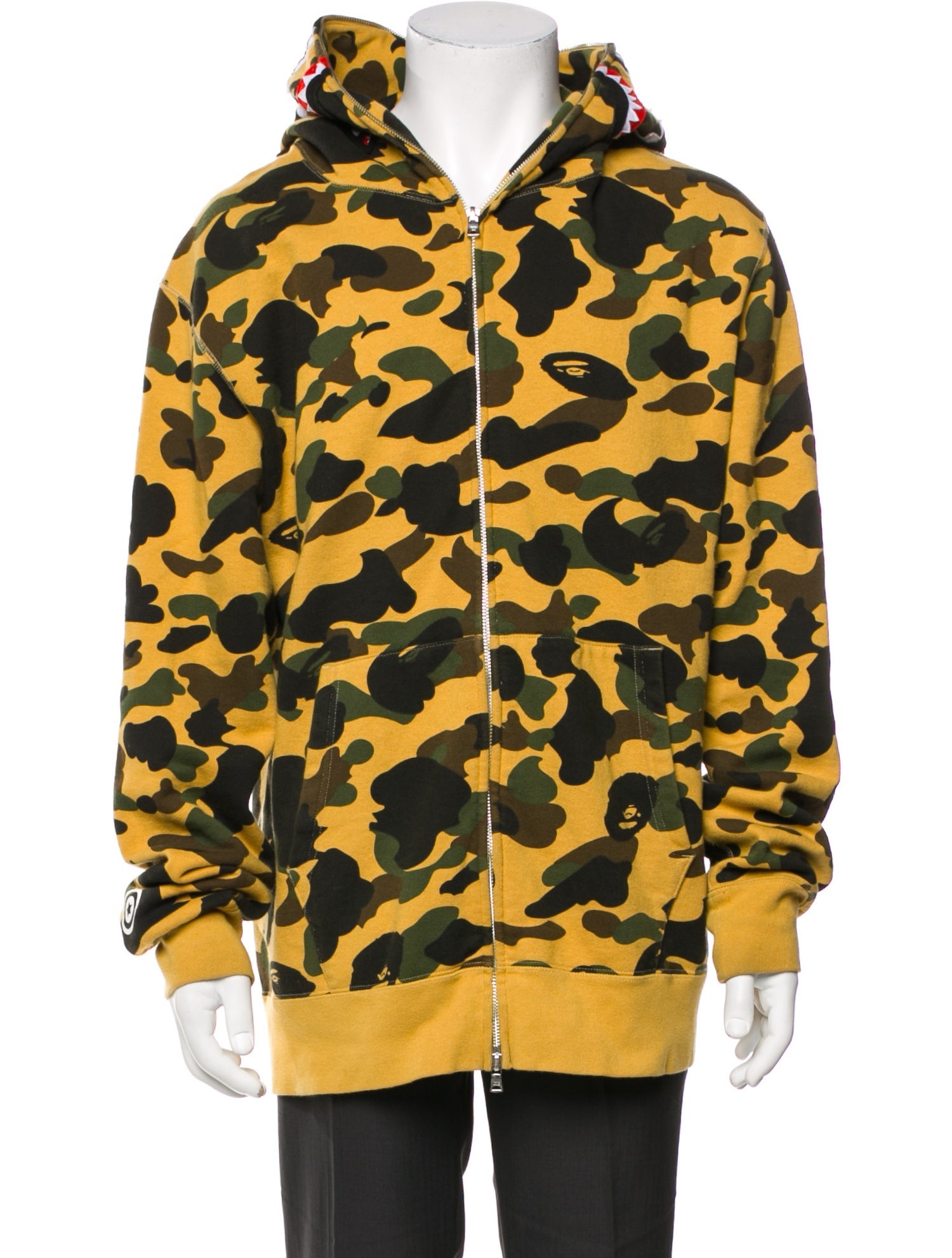 A Bathing Ape Printed Crew Neck Hoodie