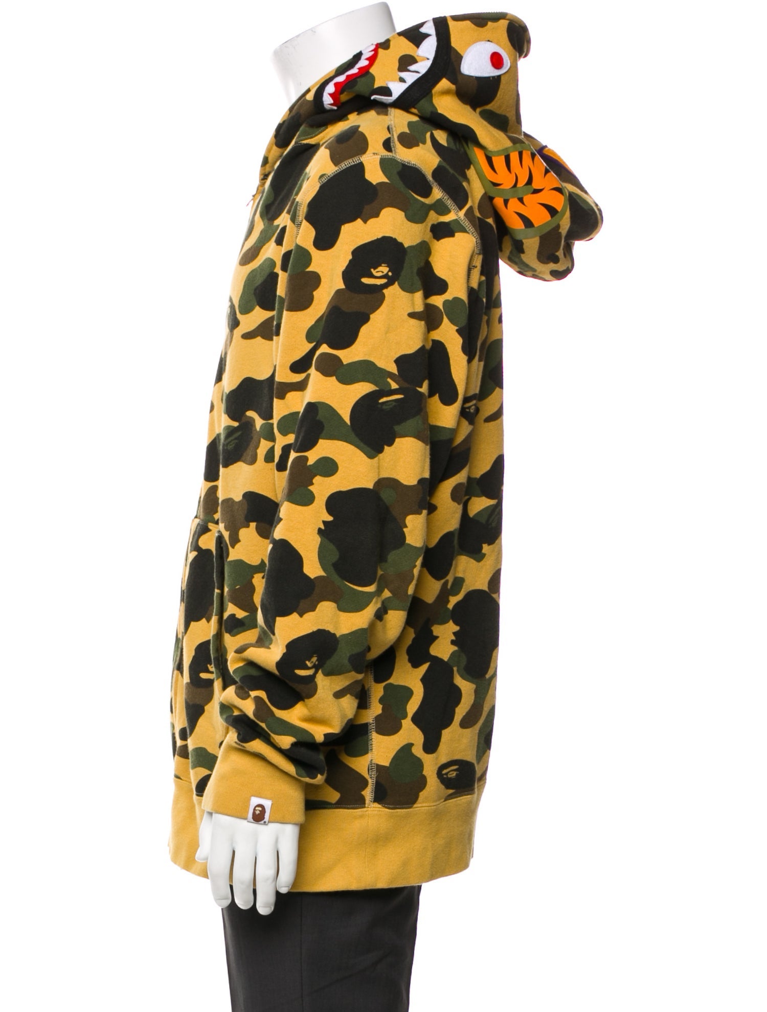 A Bathing Ape Printed Crew Neck Hoodie