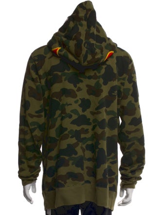 A Bathing Ape Printed Crew Neck Hoodie