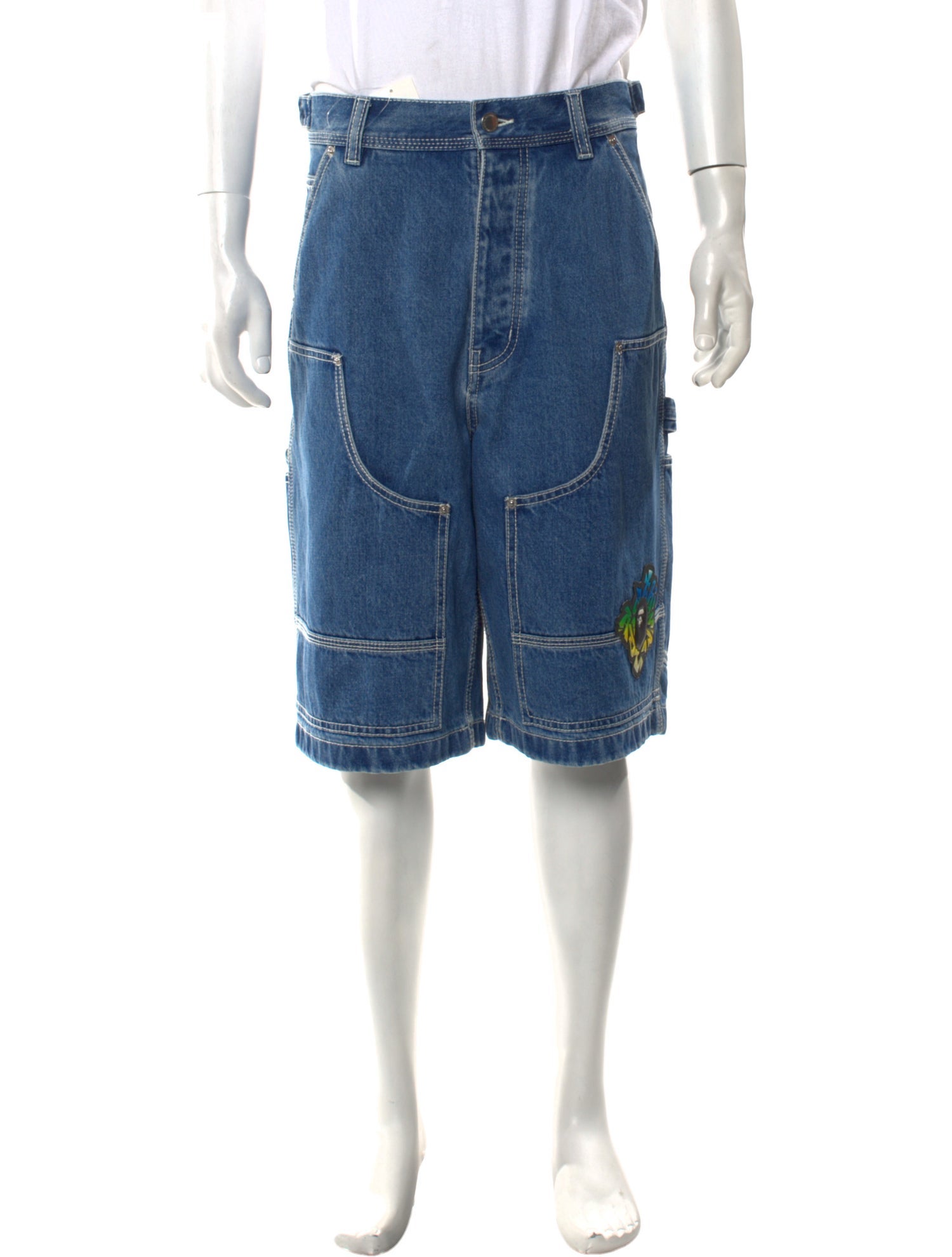 A Bathing Ape Carpenter Double Knee Work Flat Front Shorts