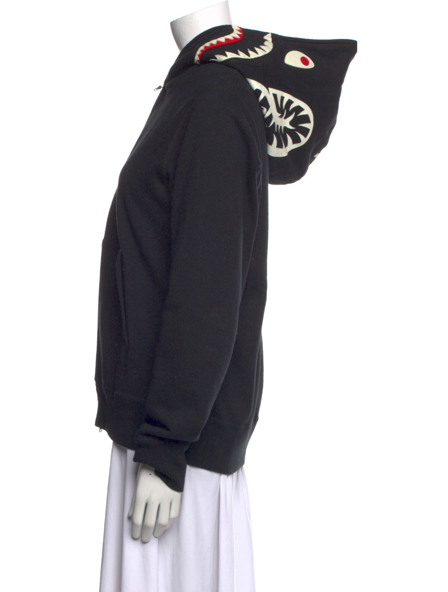 BAPE Shark Full Zip Camo Mock Neck Sweatshirt