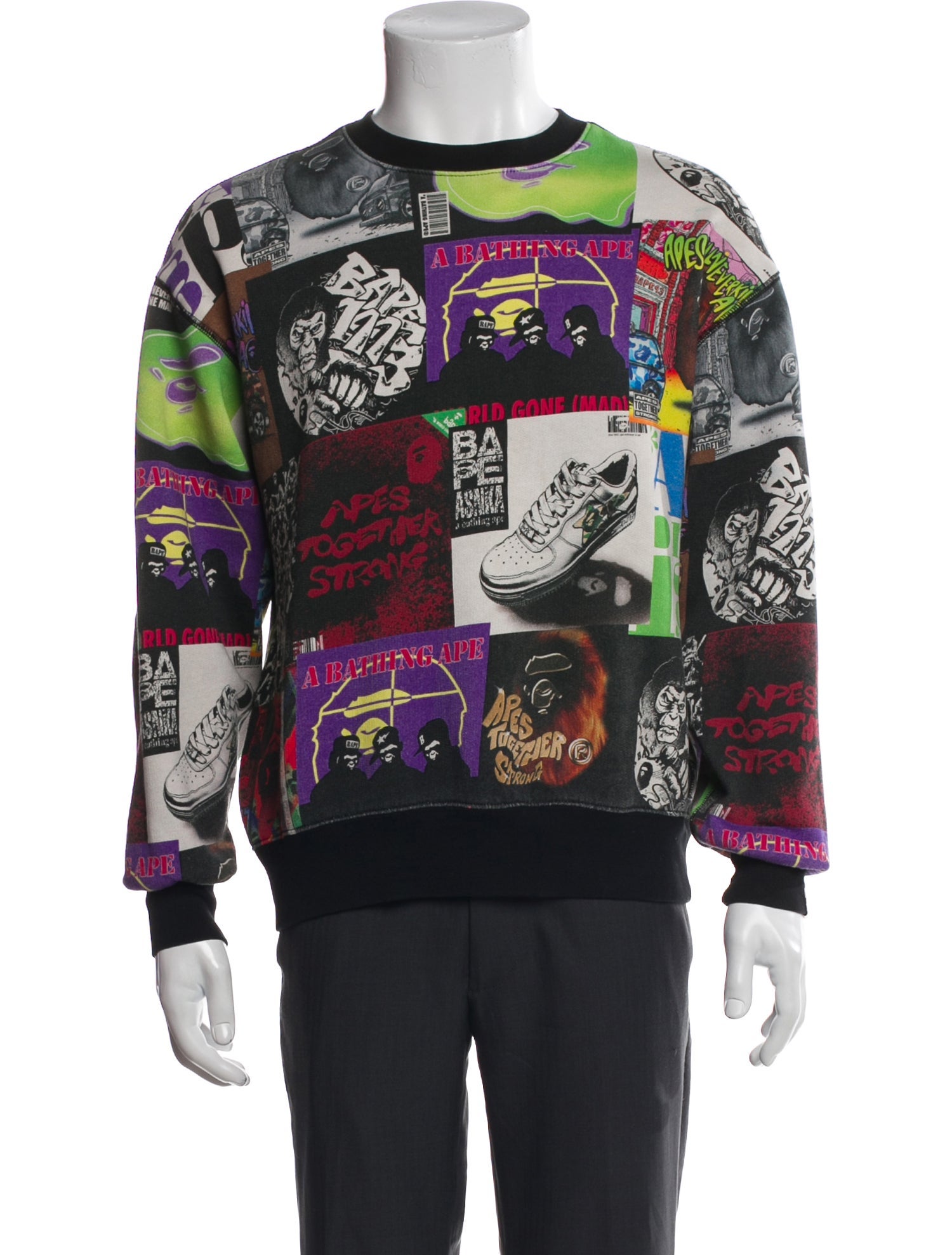 A Bathing Ape Album Monogram Printed Pullover