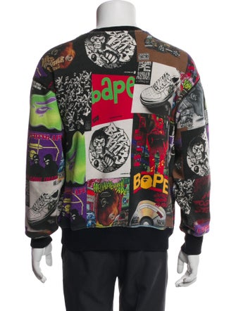A Bathing Ape Album Monogram Printed Pullover