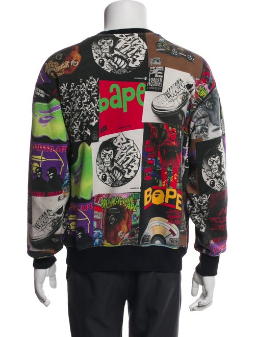 A Bathing Ape Album Monogram Printed Pullover