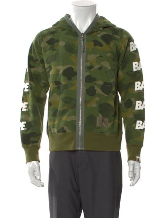 A Bathing Ape Graduation Camo Camouflage Print Hoodie