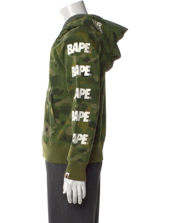 A Bathing Ape Graduation Camo Camouflage Print Hoodie