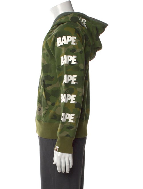A Bathing Ape Graduation Camo Camouflage Print Hoodie