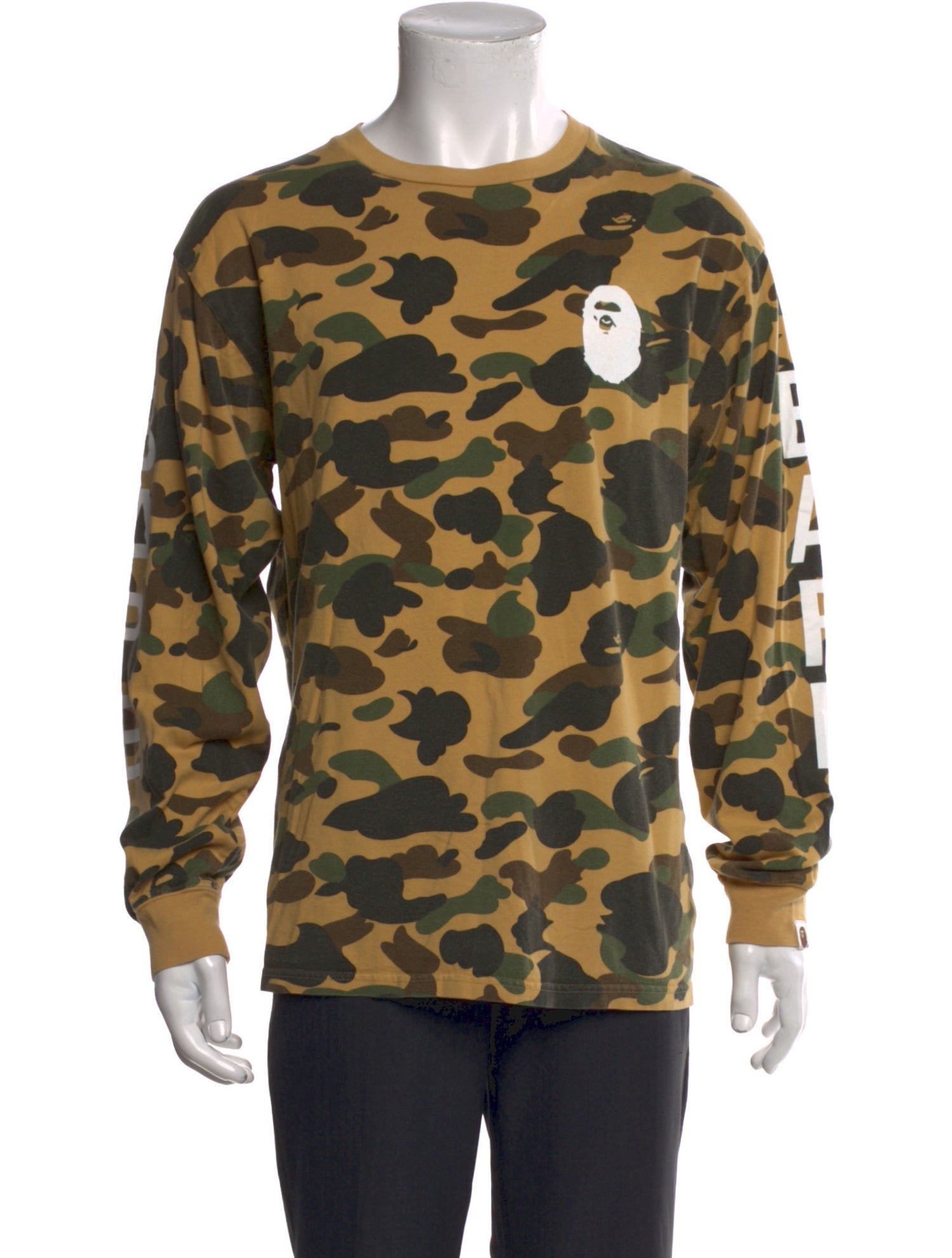 A Bathing Ape Camo Camouflage Print T-Shirt