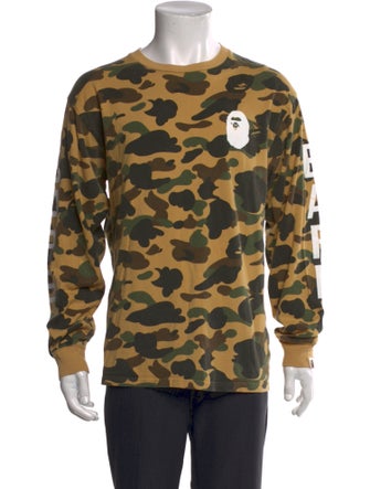 A Bathing Ape Camo Camouflage Print T-Shirt