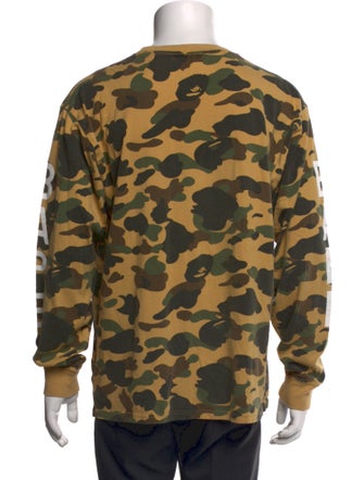 A Bathing Ape Camo Camouflage Print T-Shirt