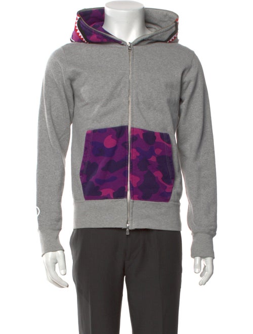 A Bathing Ape Printed Crew Neck Hoodie