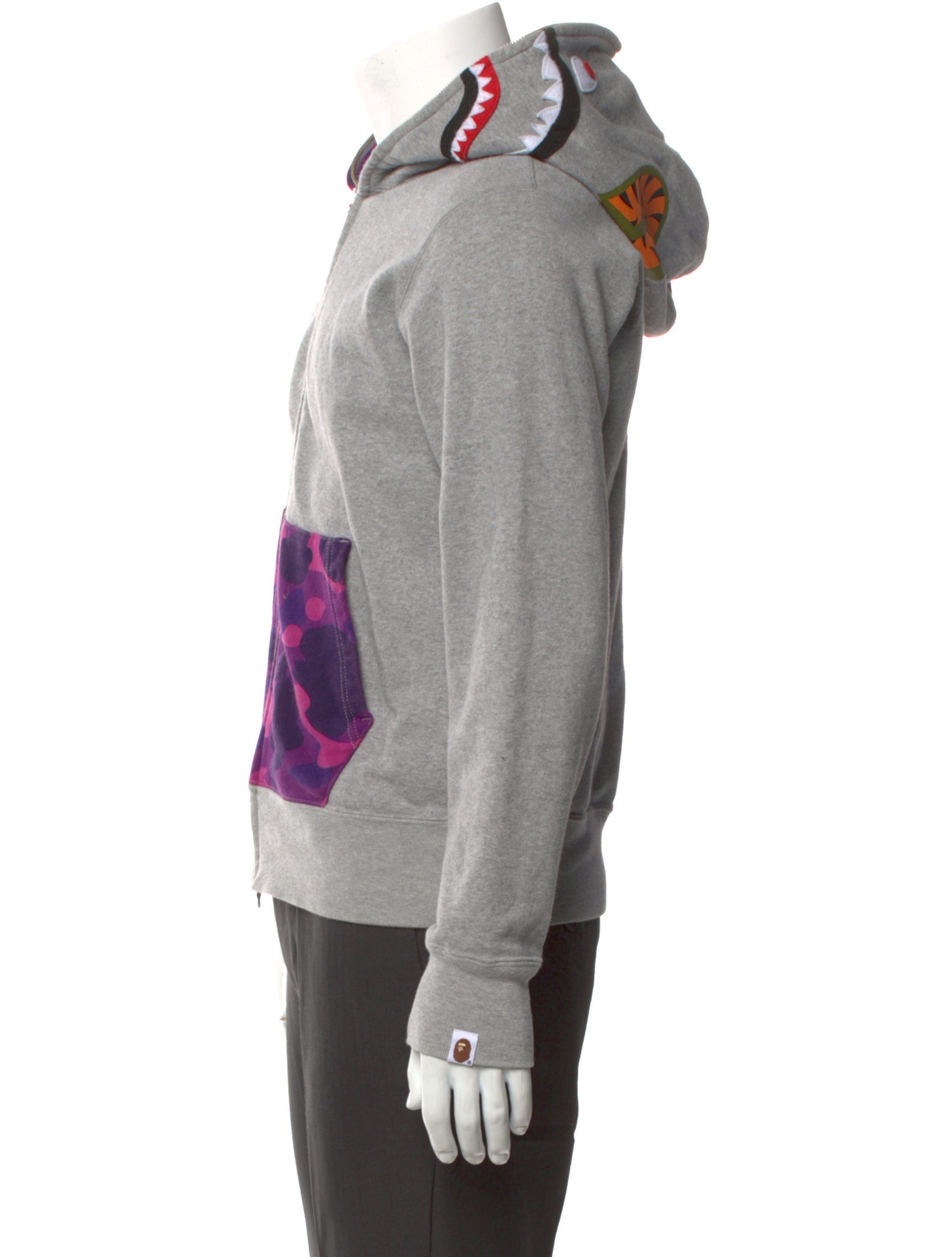 A Bathing Ape Printed Crew Neck Hoodie