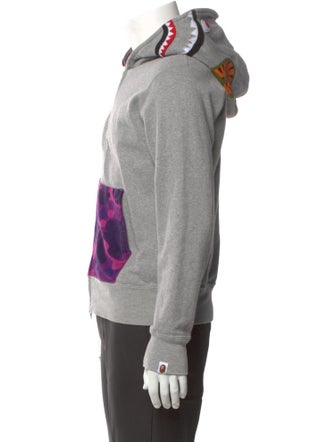 A Bathing Ape Printed Crew Neck Hoodie