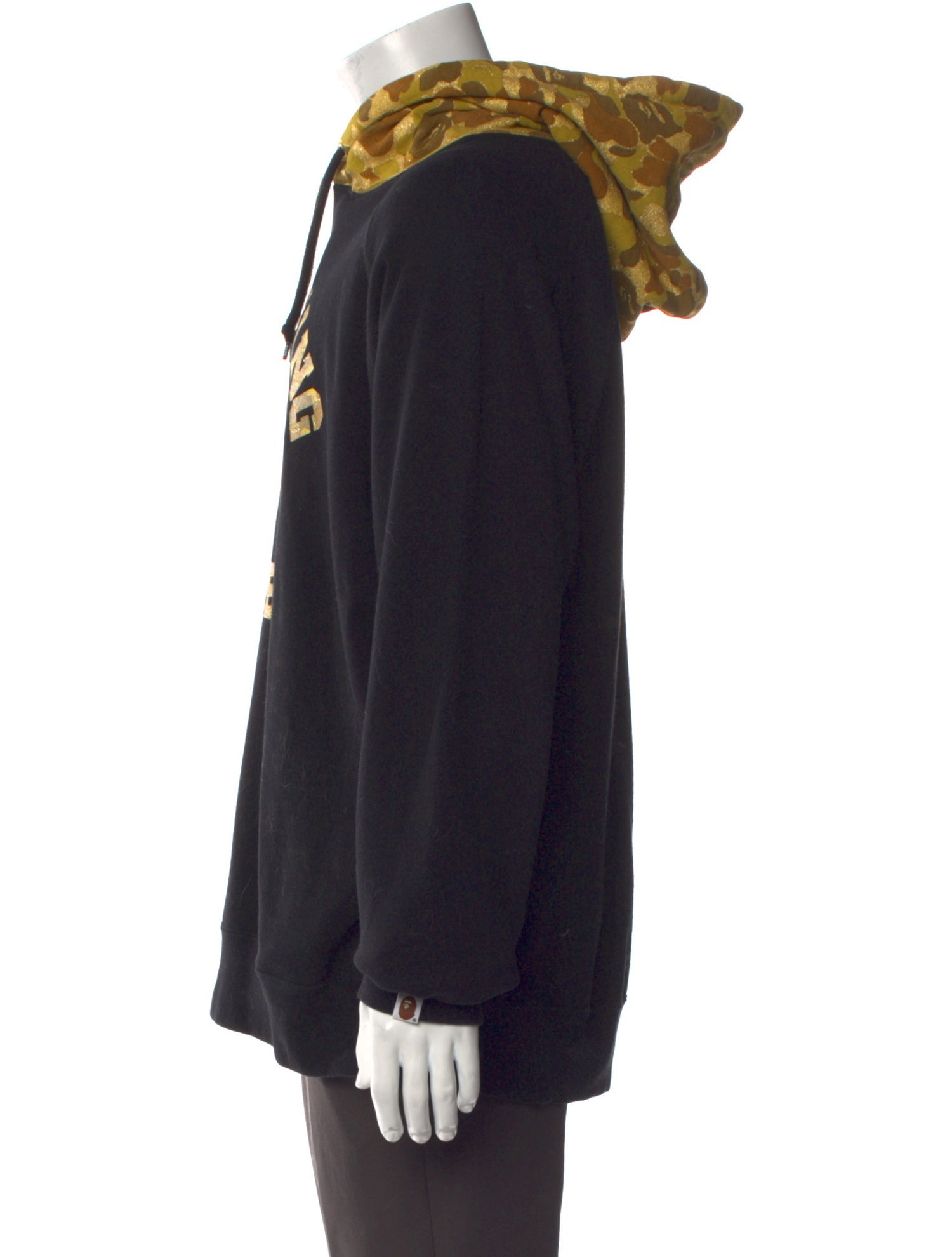 A Bathing Ape x Bearbrick College Logo Graphic Print Hoodie