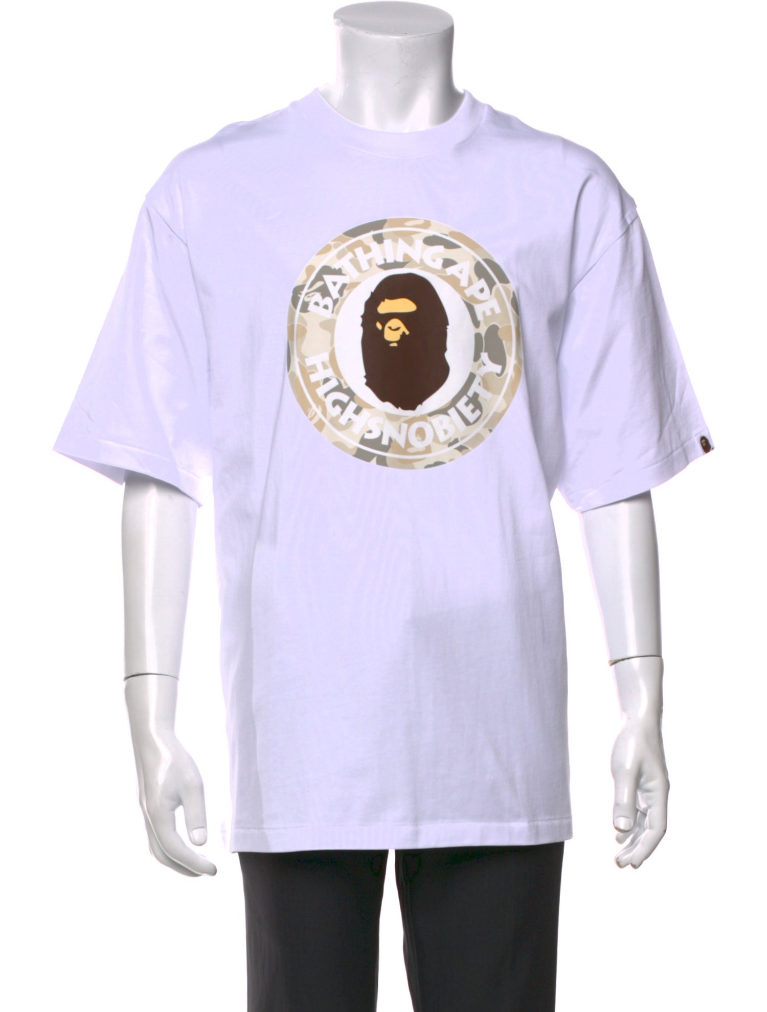 BAPE x Highsnobiety Camo 'Busy Works' Graphic Print T-Shirt