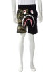 A Bathing Ape Camo Shark Jogger Shorts
