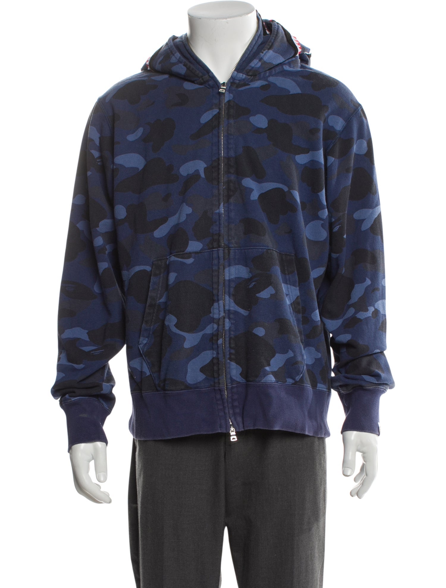 A Bathing Ape Camouflage Print Crew Neck Hoodie