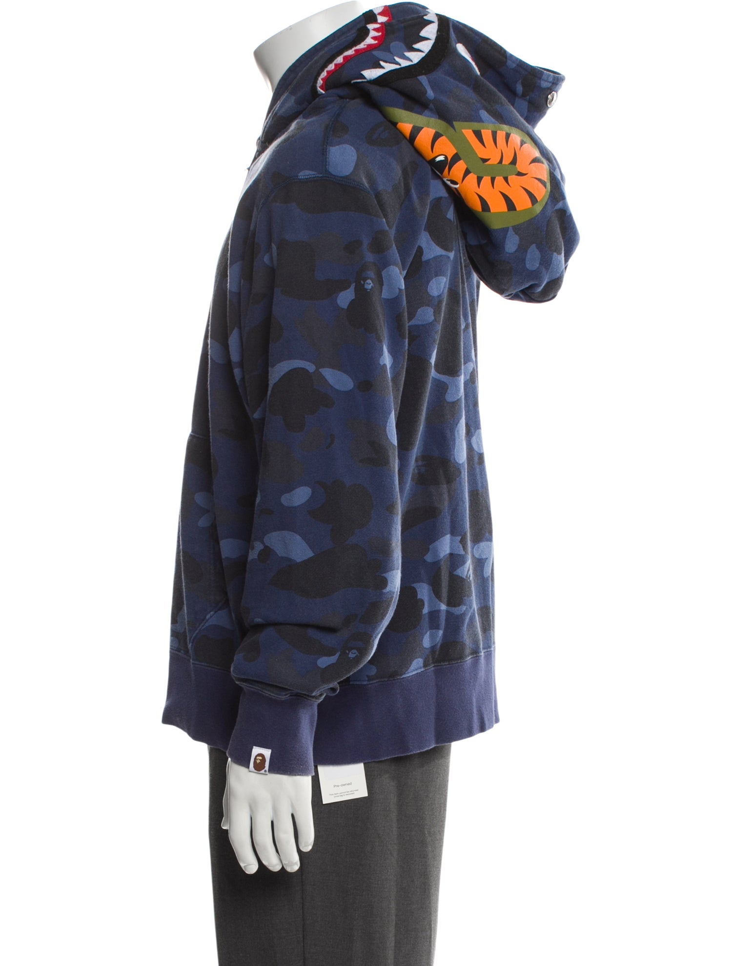 A Bathing Ape Camouflage Print Crew Neck Hoodie