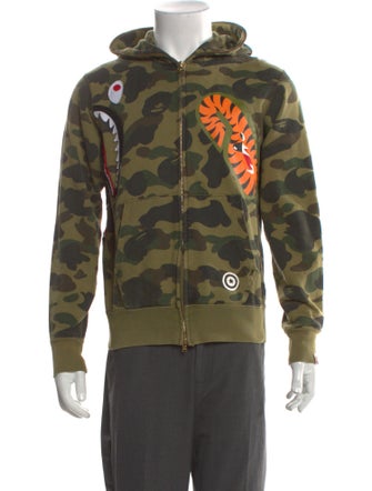 A Bathing Ape Camouflage Print Crew Neck Hoodie