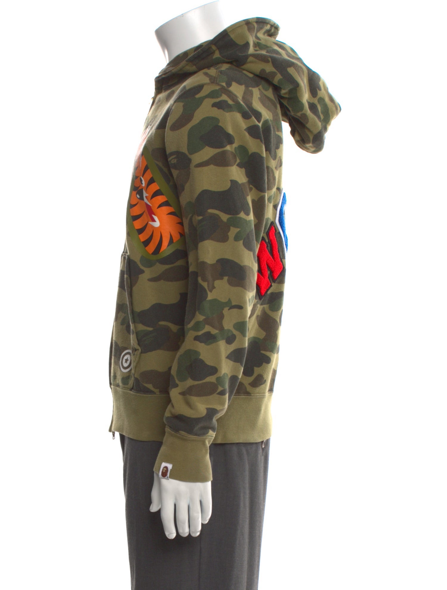 A Bathing Ape Camouflage Print Crew Neck Hoodie