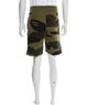 A Bathing Ape Logo Camo Sweatshorts Jogger Shorts