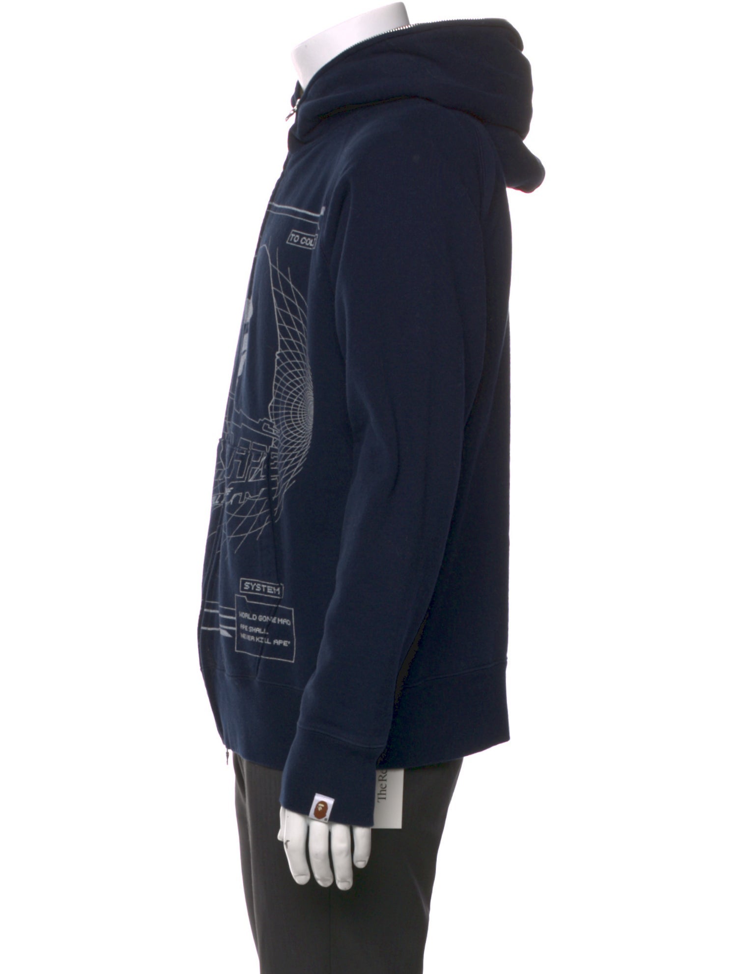 A Bathing Ape Overprint Graphic Print Hoodie