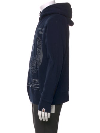 A Bathing Ape Overprint Graphic Print Hoodie