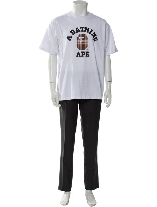 A Bathing Ape College Logo Graphic Print T-Shirt