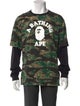 A Bathing Ape College Logo Printed T-Shirt