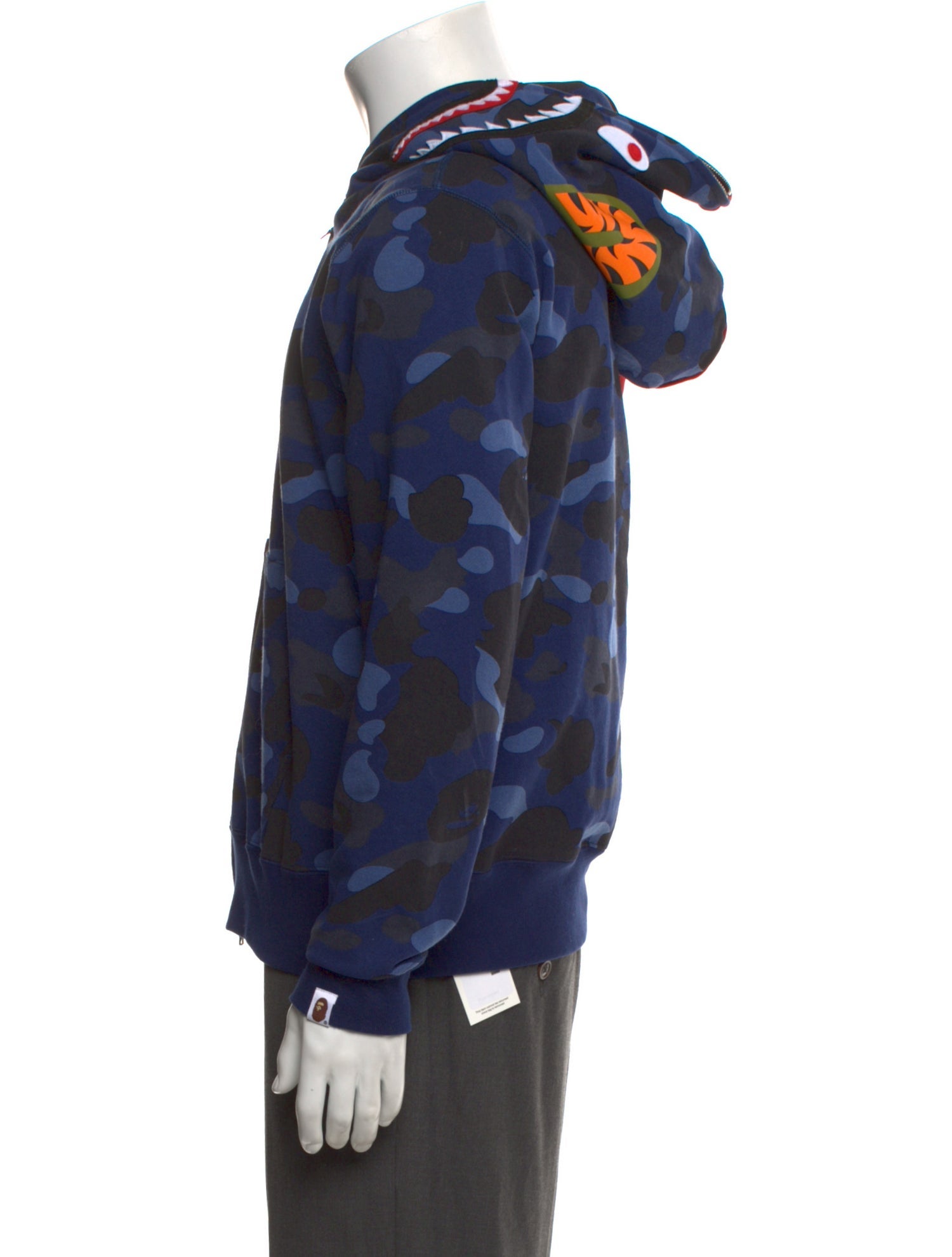 A Bathing Ape Printed Crew Neck Hoodie