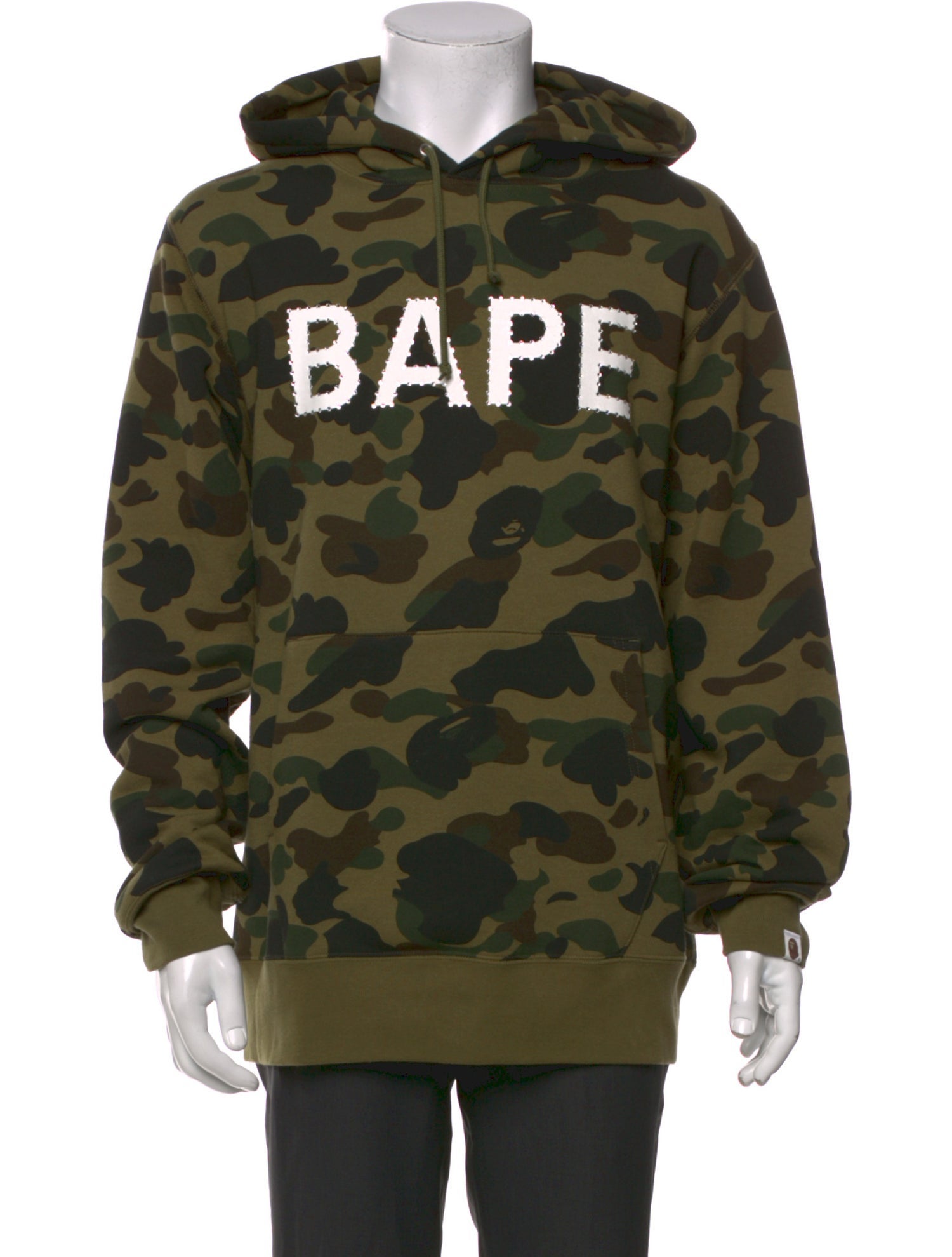 A Bathing Ape Camouflage Print Crew Neck Hoodie