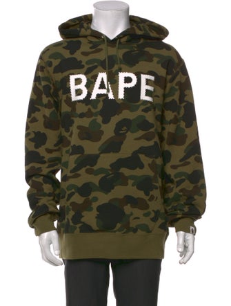 A Bathing Ape Camouflage Print Crew Neck Hoodie