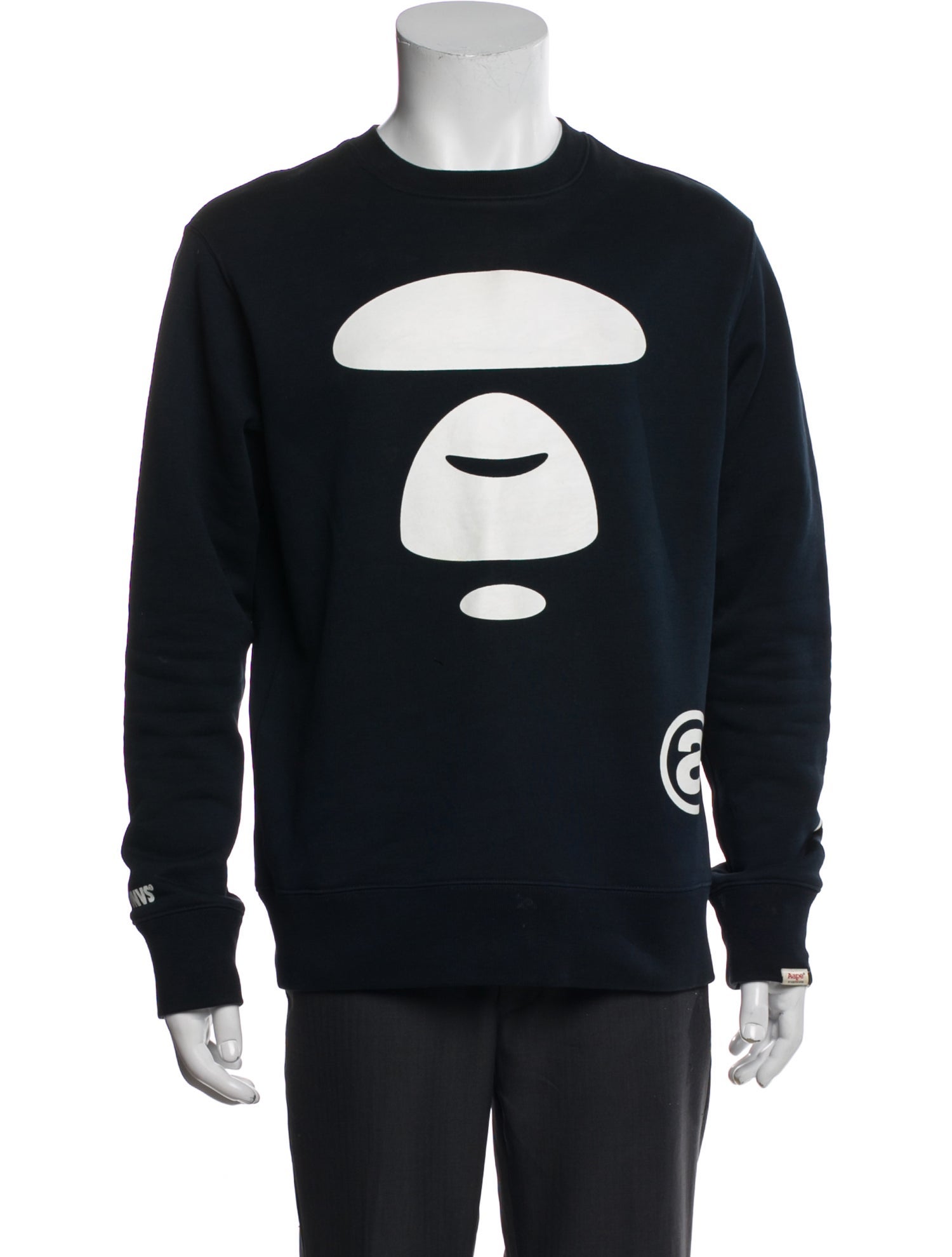 Aape by A Bathing Ape Graphic Print Crew Neck Pullover