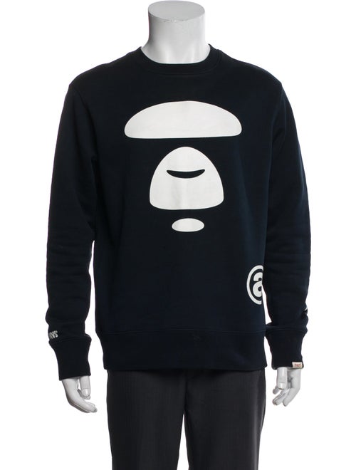 Aape by A Bathing Ape Graphic Print Crew Neck Pullover